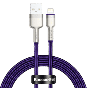 USB cable for Lightning Baseus Cafule, 2.4A, 1m (purple)