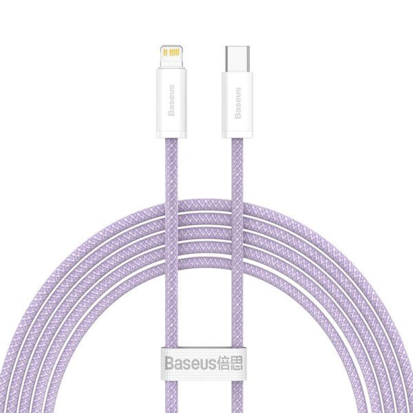 USB-C cable for Lightning Baseus Dynamic Series, 20W, 2m (purple) - Image 2