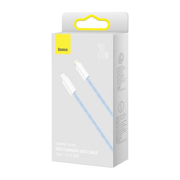 USB-C cable for Lightning Baseus Dynamic Series, 20W, 2m (blue) - Image 7