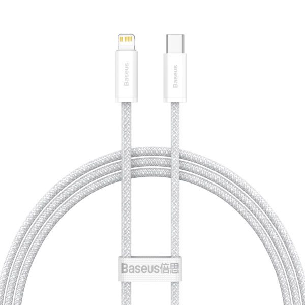 Baseus Dynamic USB-C cable for Lightning, 23W, 1m (white) - Image 2