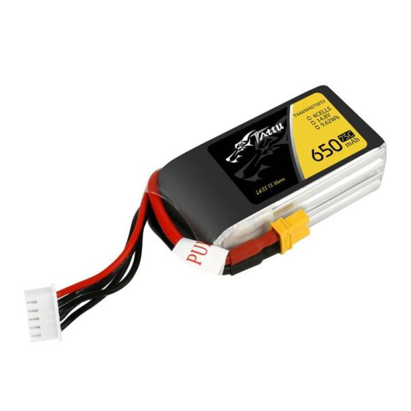 Battery Tattu 650mAh 14.8V 75C 4S1P XT30 - Image 2