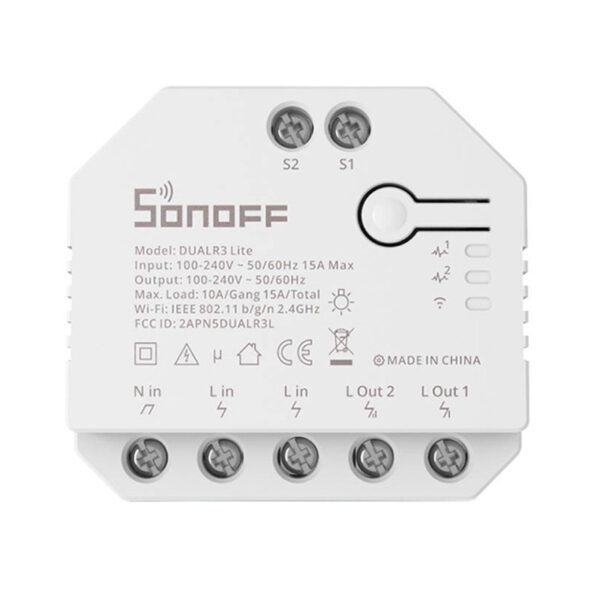Smart Wi-Fi switch WiFi Sonoff Dual R3 Lite - Image 3