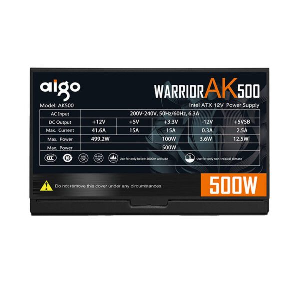 Computer Power Supply Aigo AK500 (black) - Image 4