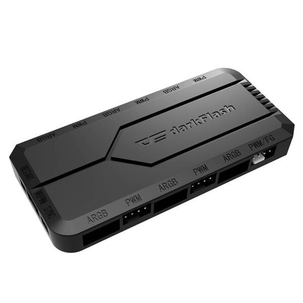 Fan control box for computer Darkflash RC2 RGB PWM + remote controller (black) - Image 2