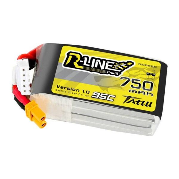 Battery Tattu R-Line 750mAh 14.8V 95C 4S1P JST-XHR - Image 4