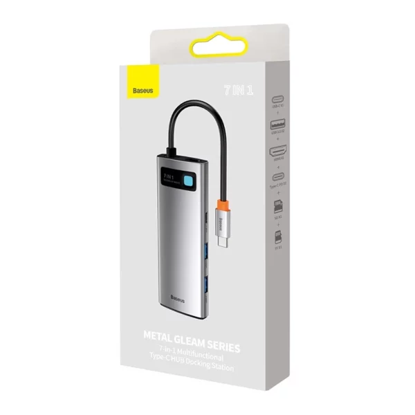 Baseus Hub Adapter 7in1 USB-C to 2x USB 3.0 + HDMI + USB-C PD - Image 8