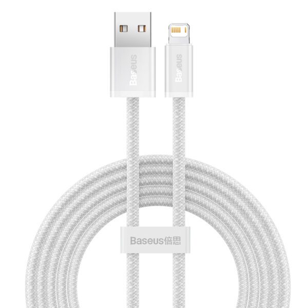 Baseus Dynamic cable USB to Lightning, 2.4A, 1m (White) - Image 2