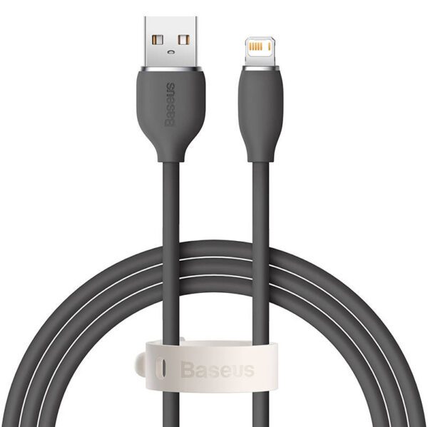 Baseus Jelly  cable USB to Lightning, 2,4A, 1,2m (black) - Image 2
