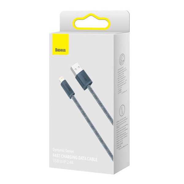 Baseus Dynamic Series cable USB to Lightning, 2.4A, 2m (gray) - Image 7