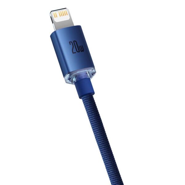 Baseus Crystal cable USB-C to Lightning, 20W, 1.2m (blue) - Image 4
