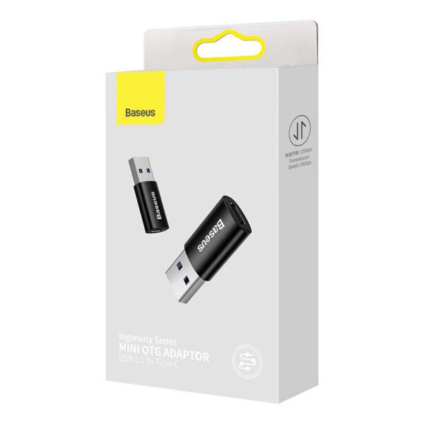 Baseus Ingenuity USB-A to USB-C adapter OTG (black) - Image 7