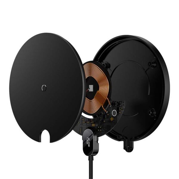 Inductive wireless charger Baseus Digital LED  15W (black) - Image 5