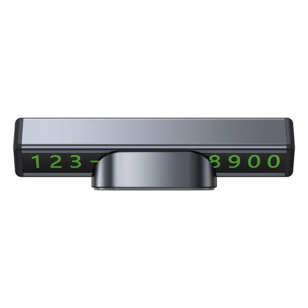 Baseus Square Bar Temporary Parking Number Plate (Black) - Image 3