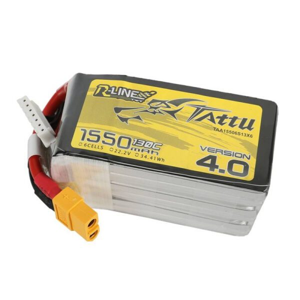 Battery Tattu R-Line 4.0 1550mAh 22.2V 130C 6S1P XT60 - Image 3