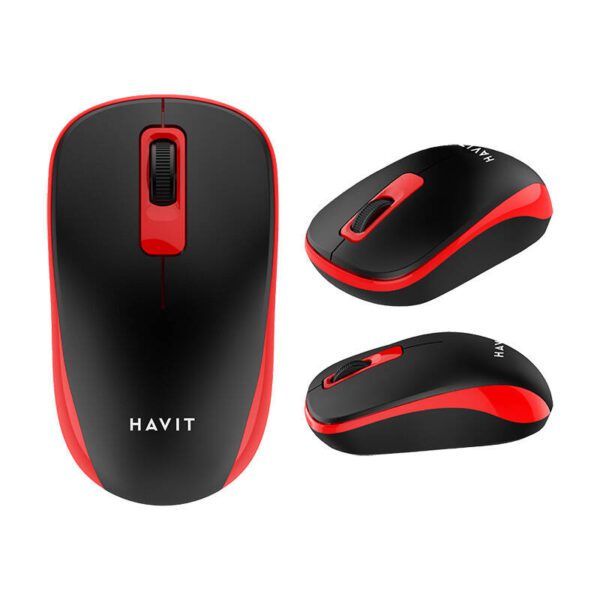 Universal wireless mouse Havit MS626GT (black&red) - Image 5