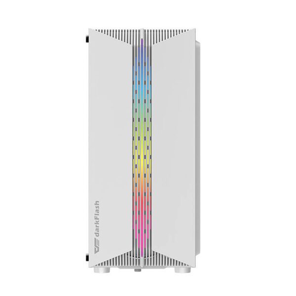 Darkflash DK151 LED computer case (white) + 3 RGB fans - Image 2