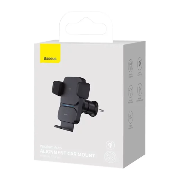 Baseus Wisdom Wireless Charging Air vent Electric Car Phone Holder (black) - Image 9