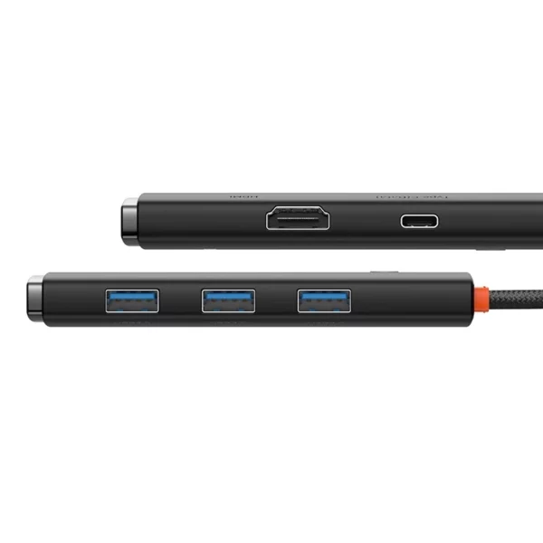 Baseus Lite Series Hub 5w1 USB-C to 3x USB 3.0 + USB-C + HDMI (black) - Image 4