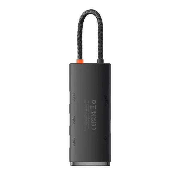 Baseus Lite Series Hub 5w1 USB-C to 3x USB 3.0 + USB-C + HDMI (black) - Image 5