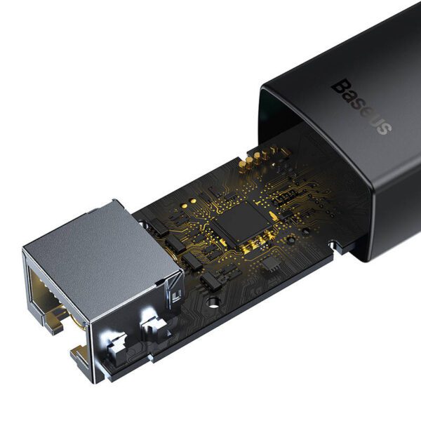 Network adapter Baseus Lite Series USB-C to RJ45 (black) - Image 7