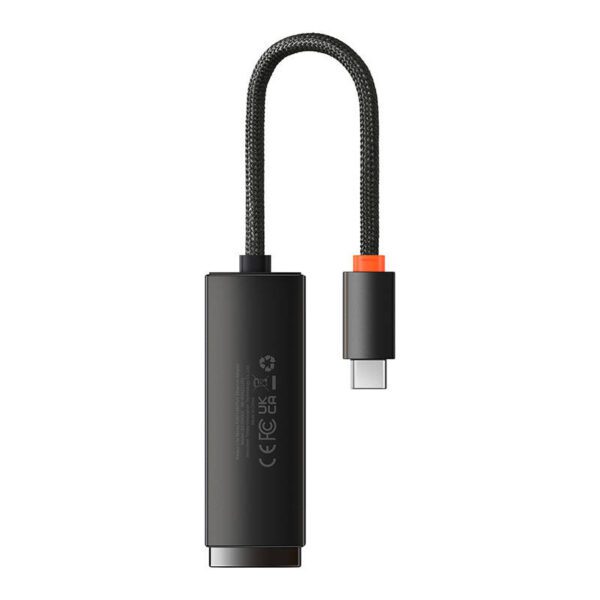 Network adapter Baseus Lite Series USB-C to RJ45 (black) - Image 3