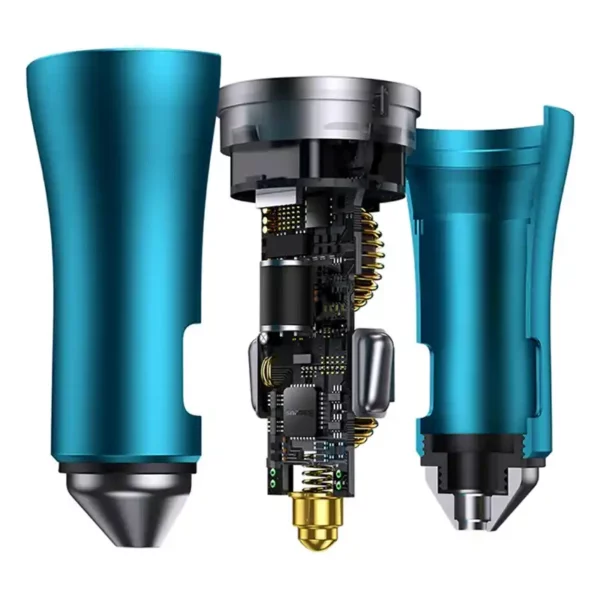 Baseus Golden Contactor Pro car charger, 2x USB-C, 40W (blue) - Image 5