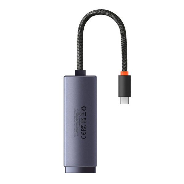 Network adapter Baseus Lite Series USB-C to RJ45 (grey) - Image 4