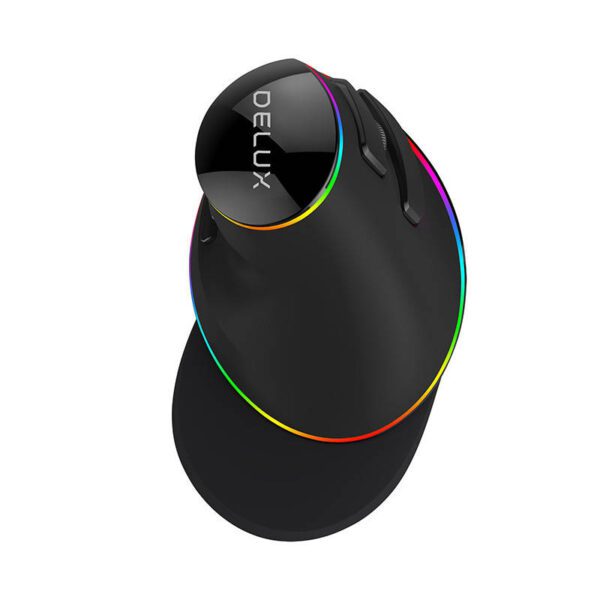 Wired Vertical Mouse Delux M618Plus 4000DPI RGB - Image 3