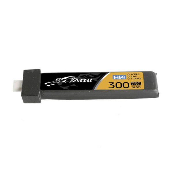 Tattu LiPo 300mAh 3.8V 75C 1S1P HV BT2.0.5 battery (5pcs) - Image 4