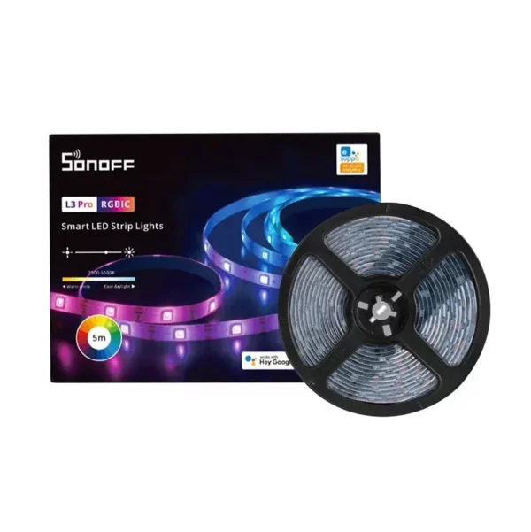Smart WiFi RGBIC LED Light Strip Sonoff L3 Pro 5m - Image 2