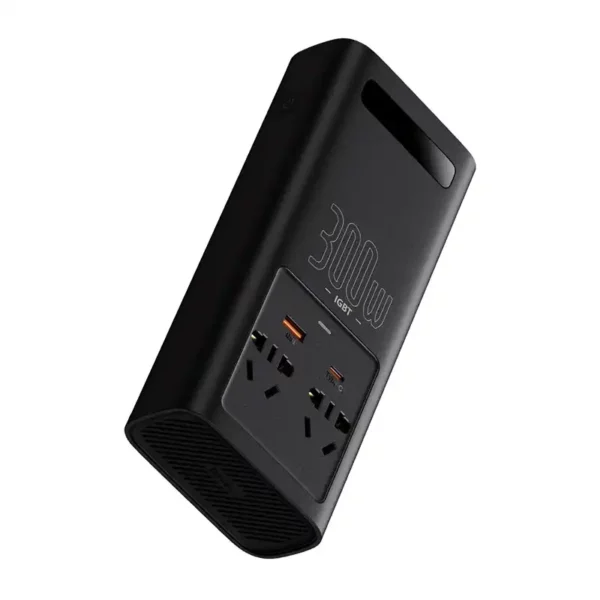 Power Inverter Baseus 300W (220V CN/EU) (black) - Image 5