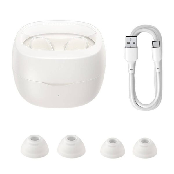 Wireless headphones Baseus Bowie WM02 TWS, Bluetooth 5.0 (white) - Image 7
