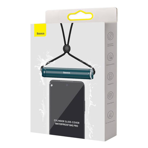 Baseus Cylinder Slide-cover waterproof smartphone bag (blue) - Image 5