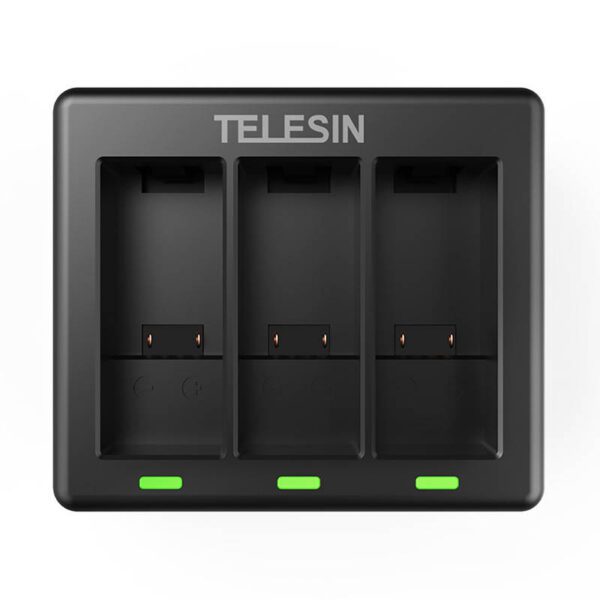Telesin 3-slot charger + 2 batteries for GoPro Hero 12 / Hero 11 / Hero 10 / Hero 9 - Image 4