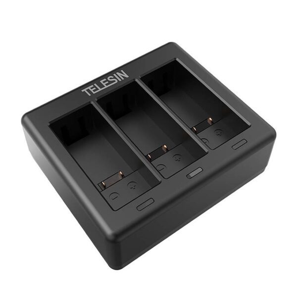 Telesin 3-slot charger + 2 batteries for GoPro Hero 12 / Hero 11 / Hero 10 / Hero 9 - Image 3