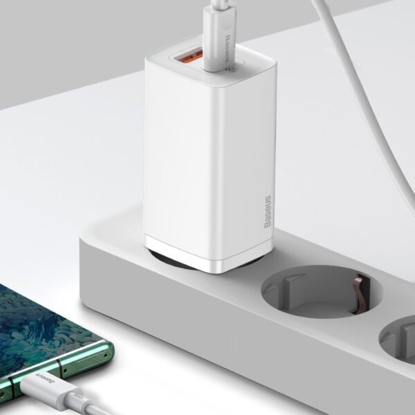 Quick Travel Charger Baseus GaN2 Lite USB+C 65W EU (white) - Image 9