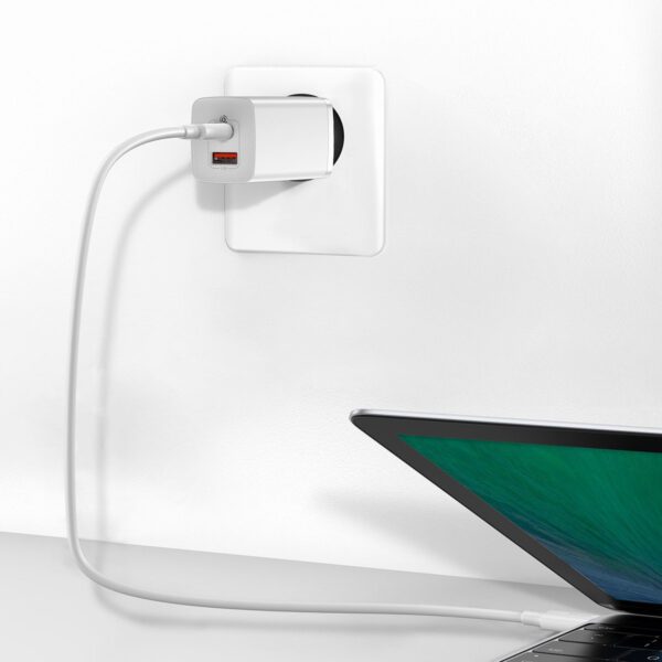 Quick Travel Charger Baseus GaN2 Lite USB+C 65W EU (white) - Image 8