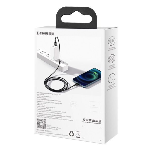 Baseus Superior Series Cable USB to iP 2.4A 2m (black) - Image 12