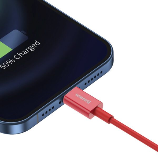 Baseus Superior Series Cable USB to iP 2.4A 1m (red) - Image 7