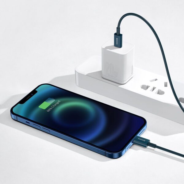 Baseus Superior Series Cable USB-C to iP, 20W, PD, 2m (blue) - Image 7