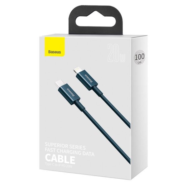 Baseus Superior Series Cable USB-C to iP, 20W, PD, 1m (blue) - Image 10
