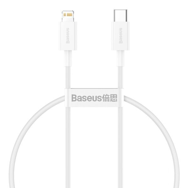 Baseus Superior Series Cable USB-C to Lightning, 20W, PD, 0,25m (white) - Image 2
