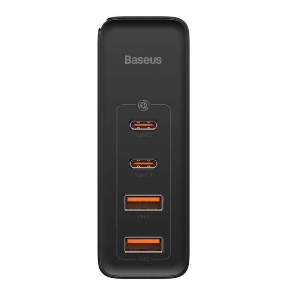 Travel Charger Baseus GaN2 Pro Quick  2x USB + 2x USB-C, 100W, EU (Black) - Image 13