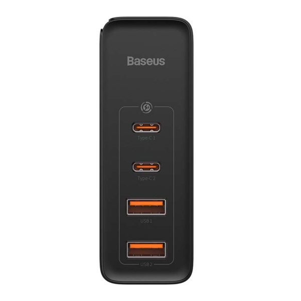 Travel Charger Baseus GaN2 Pro Quick  2x USB + 2x USB-C, 100W, EU (Black) - Image 6