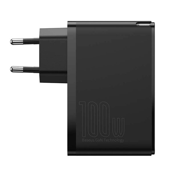 Travel Charger Baseus GaN2 Pro Quick  2x USB + 2x USB-C, 100W, EU (Black) - Image 9