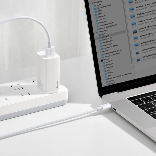 Baseus Superior Series Cable USB to USB-C, 66W, 2m (white) - Image 8