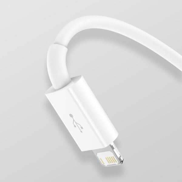 USB cable 3in1 Baseus Superior Series, USB to micro USB / USB-C / Lightning, 3.5A, 1.5m (white) - Image 11