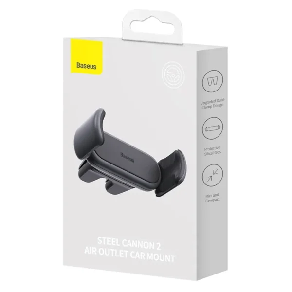 Baseus Steel Cannon 2 Car holder to Ventilation Grid (black) - Image 6