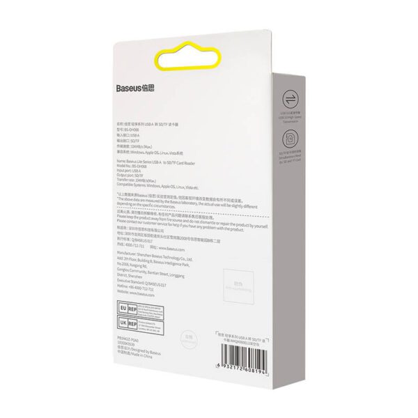Baseus Lite Series SD/TF memory card reader, USB (gray) - Image 7