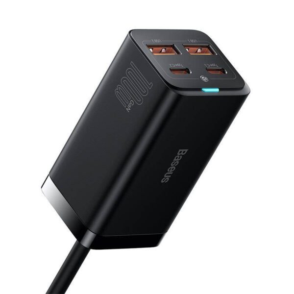 Baseus GaN3 Pro wall charger 2xUSB-C + 2xUSB, 100W (black) - Image 10
